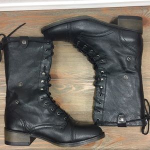 Steve Madden Parto Foldover Combat Boots Size 7.5
